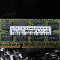 Due Memorie RAM Samsung 2Gb