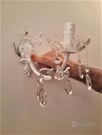 Coppia appliques rivisitate shabby / lampadari