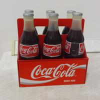COCA COLA GADGET VINTAGE CASSETTA+6 BOTTIGLIE