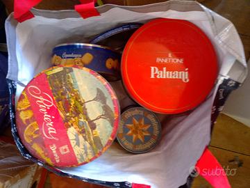 Scatole di latta vecchie n 5.piu di 100 miste.