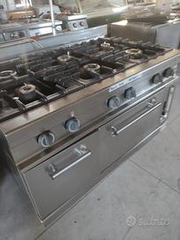 Cucina sei fuochi metano