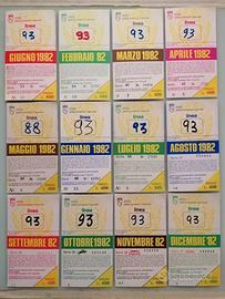 1982 12 Biglietti Trasporto Abbonamenti Atac Roma