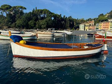 Gozzo ligure originale in legno