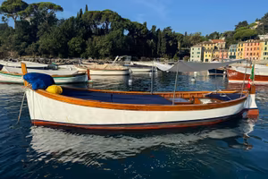 Gozzo ligure originale in legno