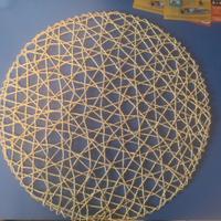 Tovaglietta rotonda in juta beige