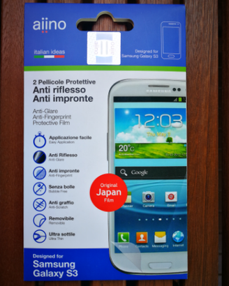 Aiino 2 pellicole adesive smartphone Samsung S3