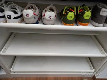 scarpiera ikea con scaffali estaibili