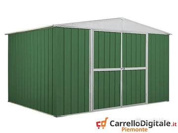 Box in lamiera di Acciaio 360x260cm 9mq verde