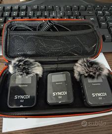 SYNCO G2 (A2) Sistema Microfonico Wireless Doppio 