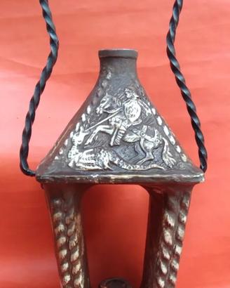 Portacandela Decanter vintage ceramica 