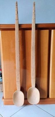 Mestoloni/Cucchiaioni In Legno Artigianale Vintage