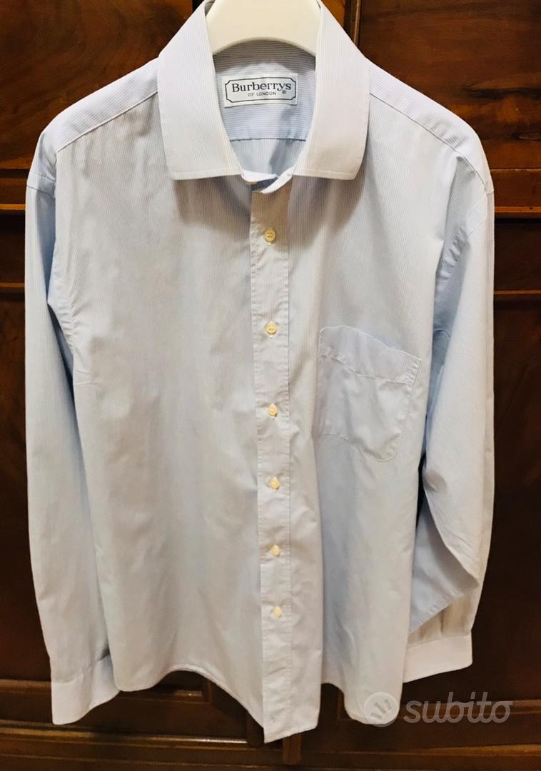 Burberry camicia uomo clearance bianca