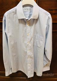 burberry camicia uomo bianca