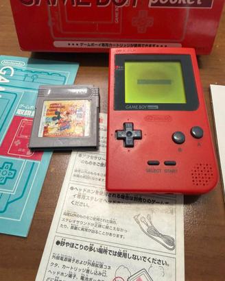 Nintendo Game Boy Pocket in colorazione Red(Rossa)