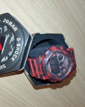 orologio g-shock colore rosso militare 