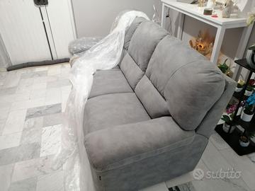 DIVANO 3 POSTI rivestimento fibra granit grey cm.2
