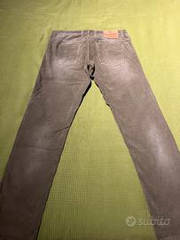 Pantalone Gucci velluto color verde oliva