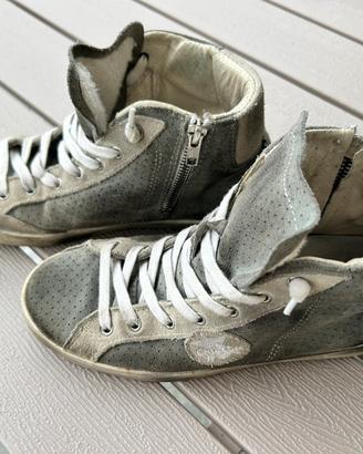 Sneakers Alte Grigie scamoscio distressed  n 39