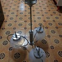 Lampadario con bocce in vetro