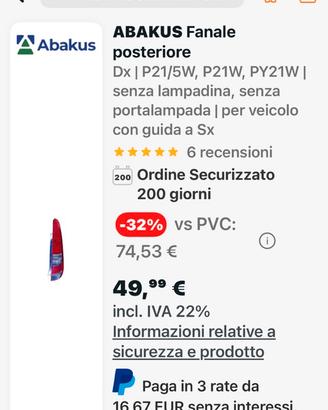 Fanale posteriore