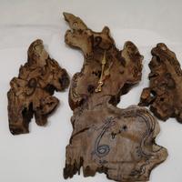 Orologio da parete in legno di ulivo