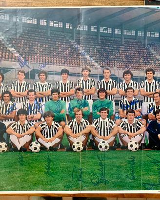 POSTER JUVENTUS 80-81 AUTOGRAFATO