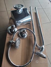 accessori acciao per bagno 5 pz