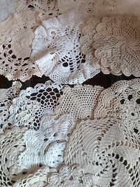 20 centrini vintage uncinetto-matrimonio/creativo