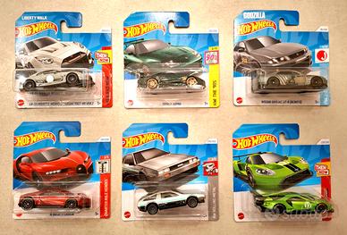 HOT WHEELS Toyota Supra, Nissan Skyline,  DeLorean