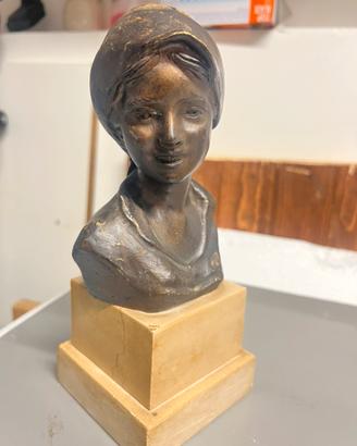 Statua in bronzo  “fanciulla ‘De Martino
