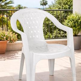 Sedie plastica da giardino