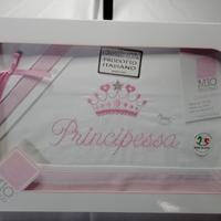 Set Lenzuolino Lettino MIO PICCOLO "Principessa"