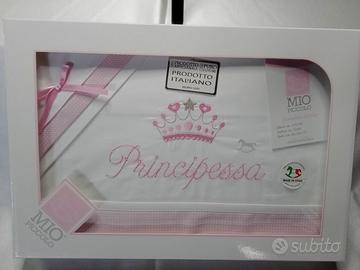 Set Lenzuolino Lettino MIO PICCOLO "Principessa"