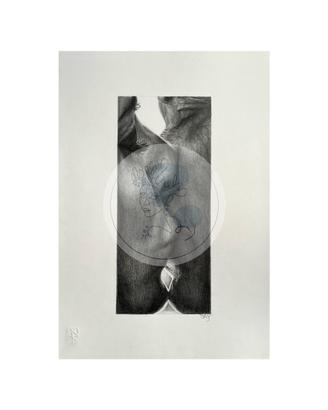 Disegno di un bacio, 33x48 cm
