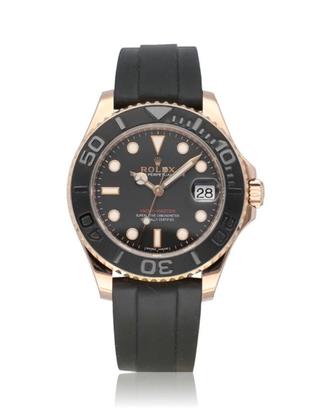 Rolex Yacht-Master 37 Everose Gold Oysterflex Oro