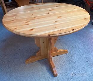 tavolo rotondo in legno 100cm