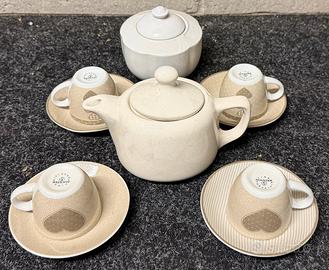 Set servizio Tazzine con fondi in ceramica Caffè