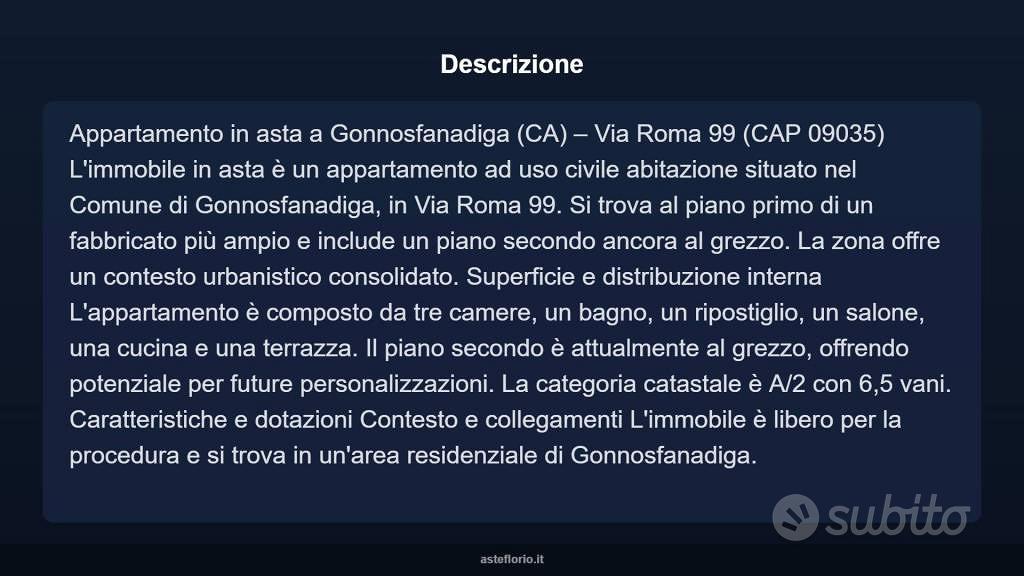 Appartamento – Gonnos/Gonnosfanadiga, Fanadiga, Medio Campidano - Vista 3