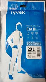 Tuta protettiva in Tyvek Cat.III. Pacchetto 3X2 