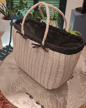 Borsa  cestino in vimini Bagatelle France
