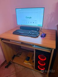 PC da gaming con desktop completo/RTX 3050/RAM 8GB