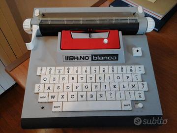 Macchina da scrivere giocattolo MEHANO BLANCA.