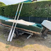 Barca legno/vetroresina