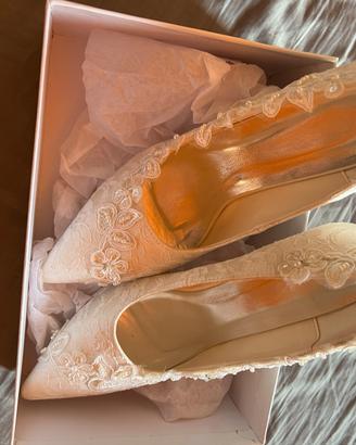 Scarpe da sposa tacco 7 misyra 39
