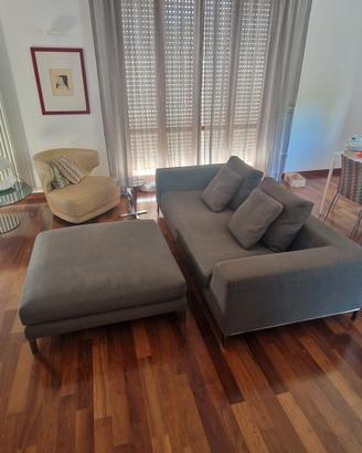divano Minotti + Pouf