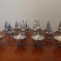 Puntali per aste vintage in alluminio