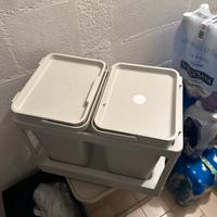 Pattumiera con carrello  ikea