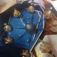 Lampadario ferro e vetro