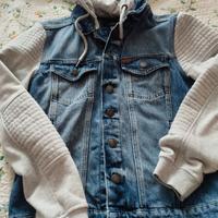 giacca jeans felpata uomo 