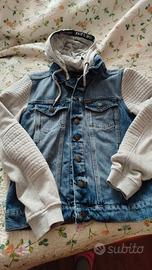 giacca jeans felpata uomo 